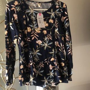 XL 14 Roxy Girl floral shirt New with tags
